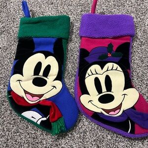 Mickey and Minnie Mouse Christmas stockings